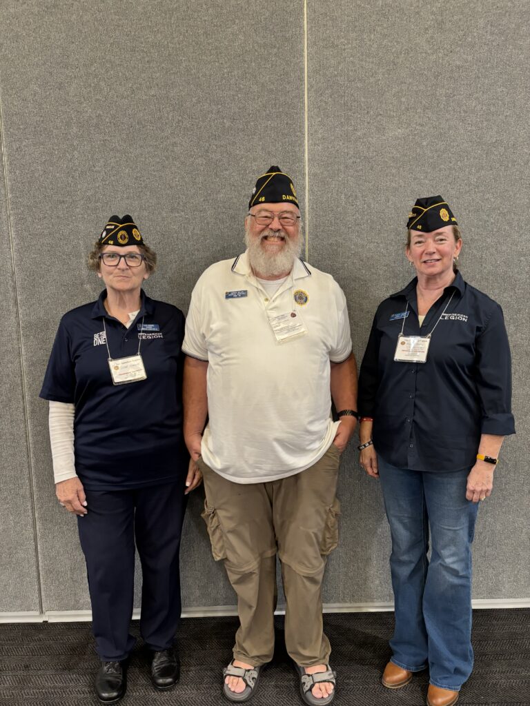 Susan, Harold, and Regena representing Post 46 at the 2006 Department Convention